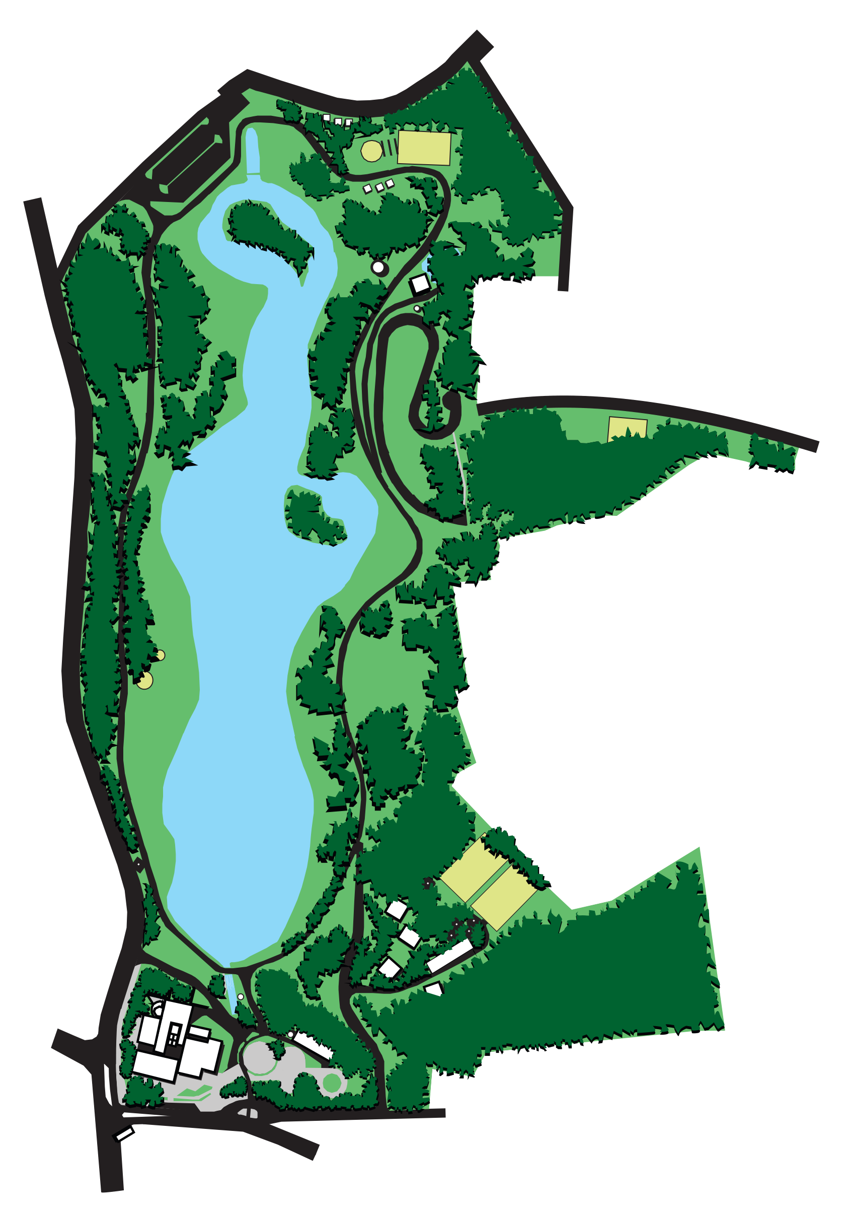 Mapa ilustrado de Parque São Lourenço